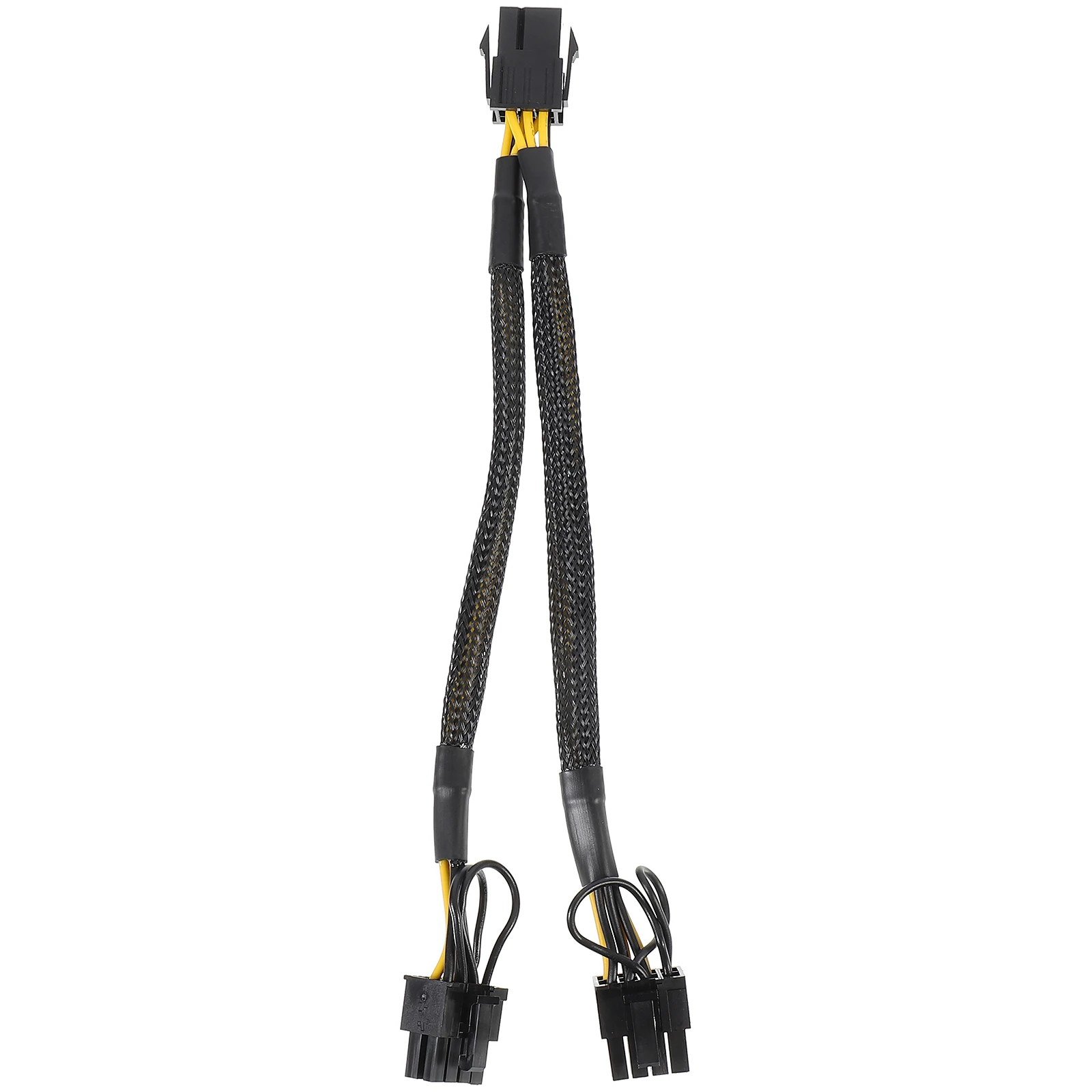 

6PIN Female to Dual 8PIN Male PCIe Graphics Card Cable 20cm 18AWG Tinned Copper Power Cord GPU Stable Supply Splitter Extension