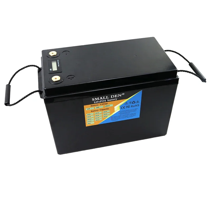 NEW 24V 100Ah LiFePO4 battery pack built-in150A BMS For 8S 25.6v 29.2v E-boat EV RV Golf cart Inverter Solar storage 4000W Motor