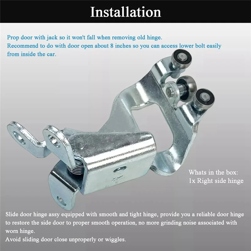 

1Pair Car Center Sliding Door Hinge Assembly For Toyota Sienna 3.5L V6 Gas 2011-2020 68380-08041 6839008041 Left &Right