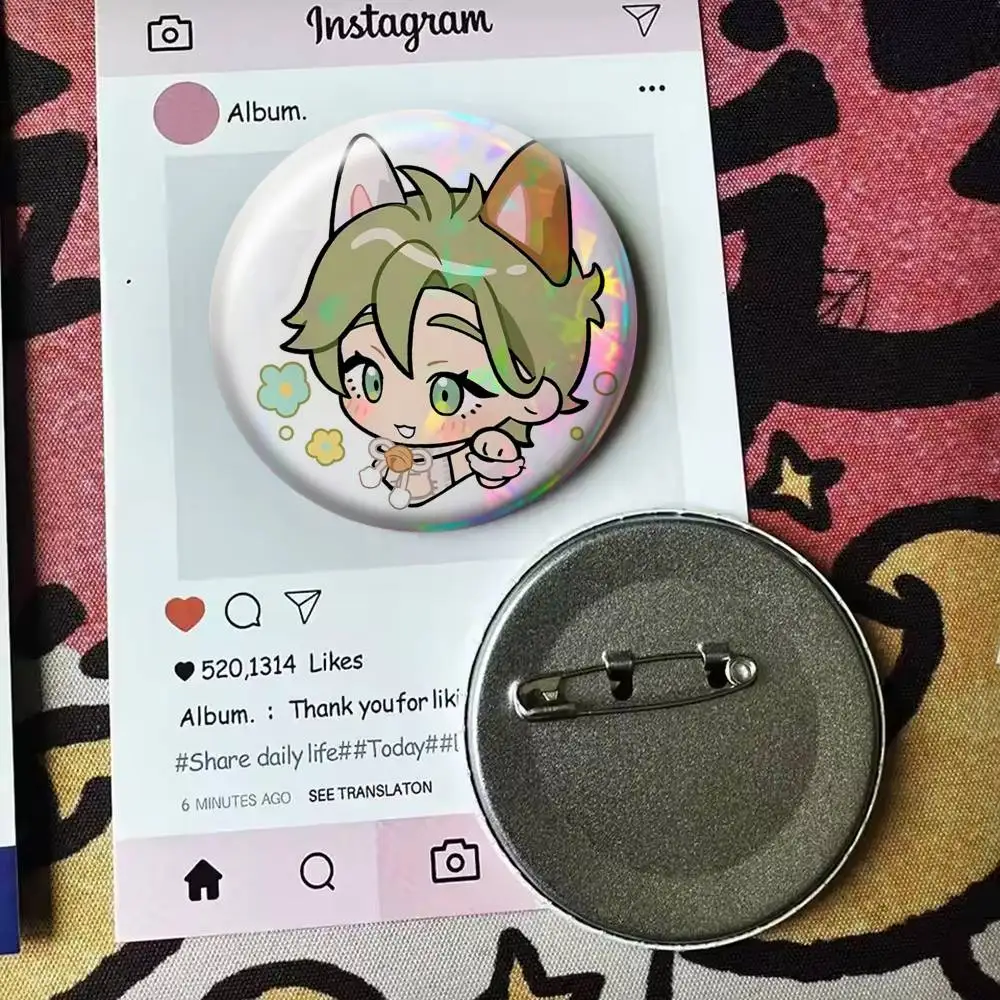 O-Olivine Nu Carnival  Badge 25 32 44 58 75 mm Round Fans Collect Friends Gifts Brooch Souvenir