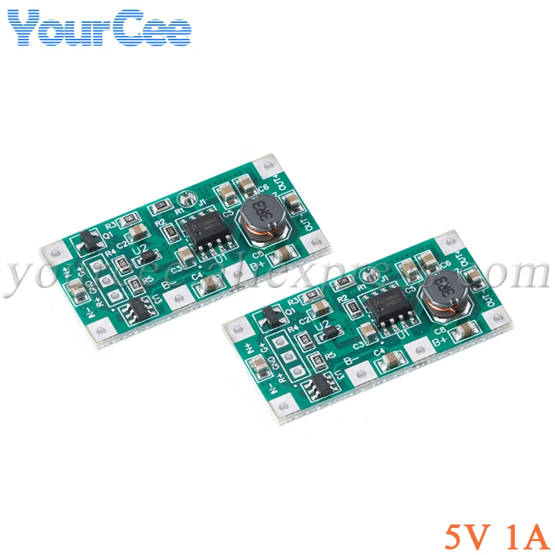10pcs/1pc DC 5V 1A Charging Discharge Module 18650 Lithium Battery Voltage Converter UPS Uninterruptible Power Control Board