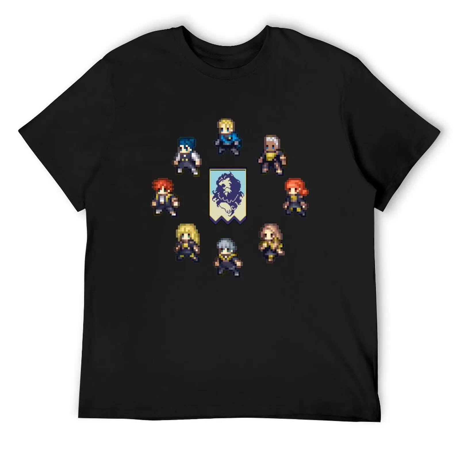 

Blue Lions 8 bits T-Shirt sublime oversizeds plus sizes T-shirt men