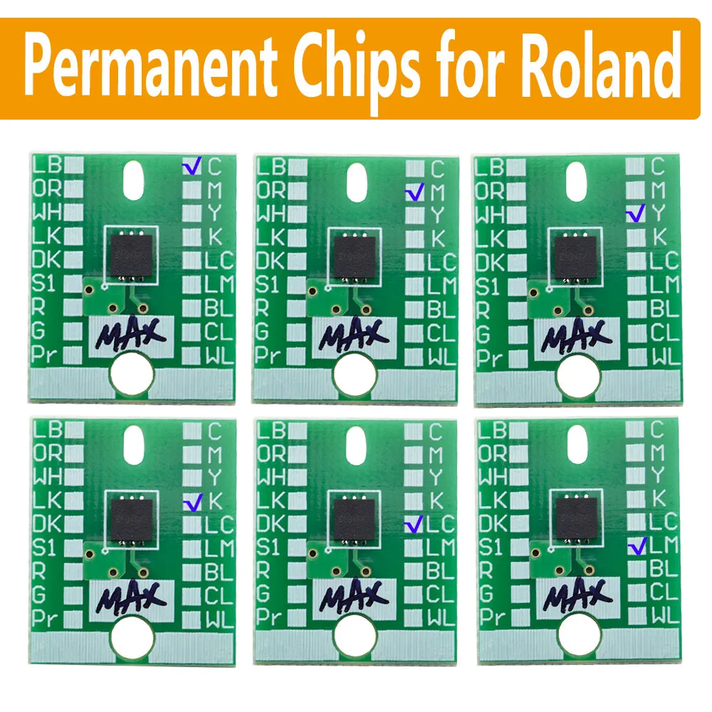 Перманентный чип MAX для Roland 440 мл, чип картриджа с чернилами для SP-540i SP-300i SP-300i VS640 VP540 XC540 XJ540 SJ540 SJ745