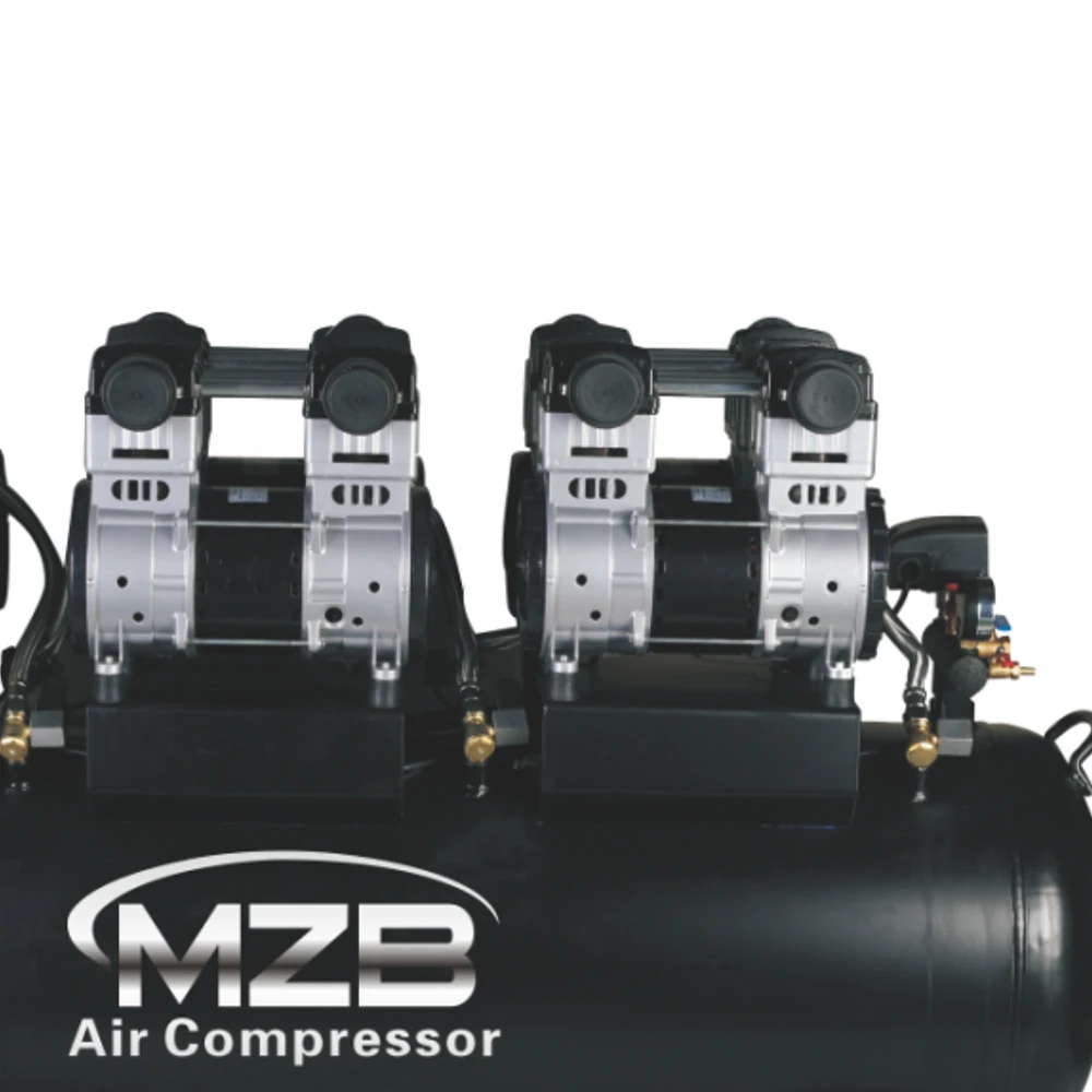 Ölfreier Luftkompressor mit Fabrikversorgung, 200 l, geräuschlos