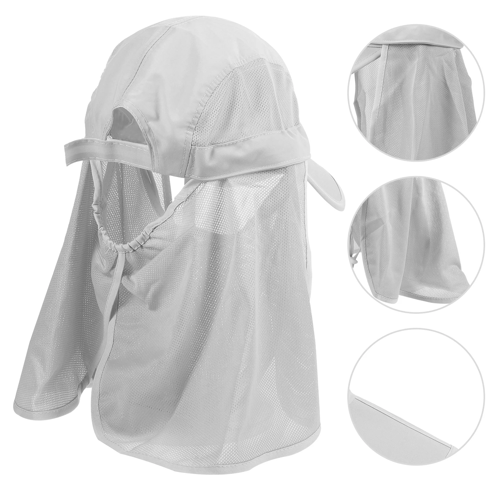 يندبروف البعوض برهان الصيد شال قبعة الأشعة فوق البنفسجية حماية الشمس الظل قبعة للنساء الأنشطة في الهواء الطلق طوي تنفس الشاطئ #4