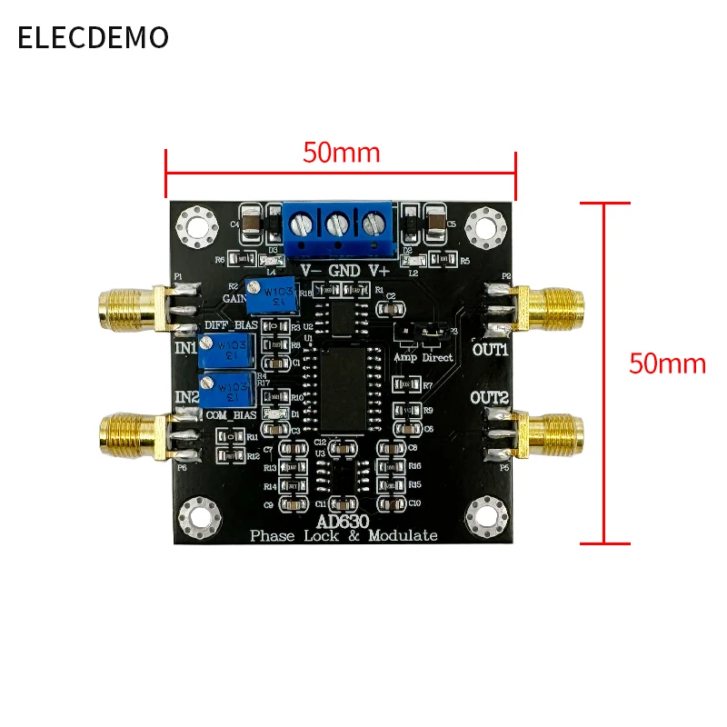 AD630 module Balanced Modulator AD630 Chip Lock-in Amplifier Module For Weak Signal Detection Modulation Detection