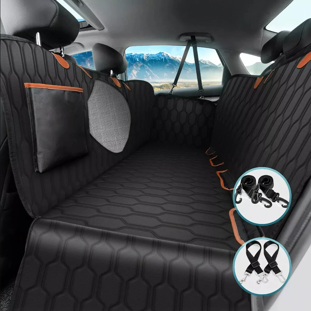 

Dog Car Seat Cover Waterproof Pet Travel Dog Carrier Hammock Car Rear Back Seat Protector Mat Safety Carrier For Dogs Safety Pad