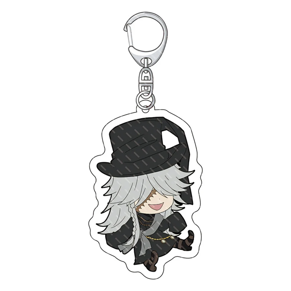 

Anime keychain sebastian Black Butler Acrylic Keychain Cartoon Characters Sebastian Ciel Pendent Keyring Jewelry