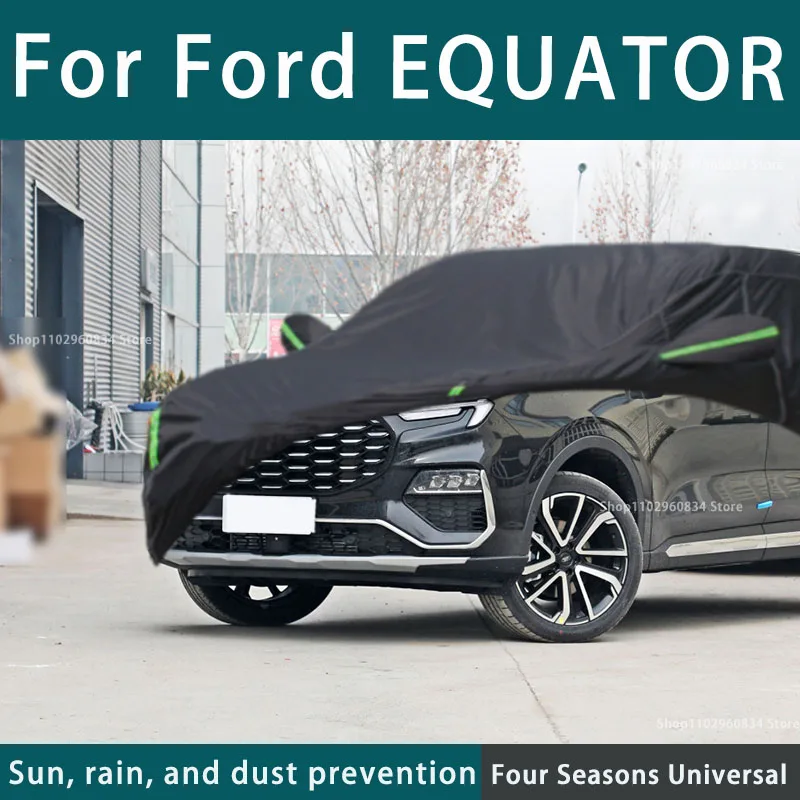 

For Ford Equator Full Car Covers Outdoor Uv Sun Protection Dust Rain Snow Protective Anti-hail Car Cover Auto Black Cover