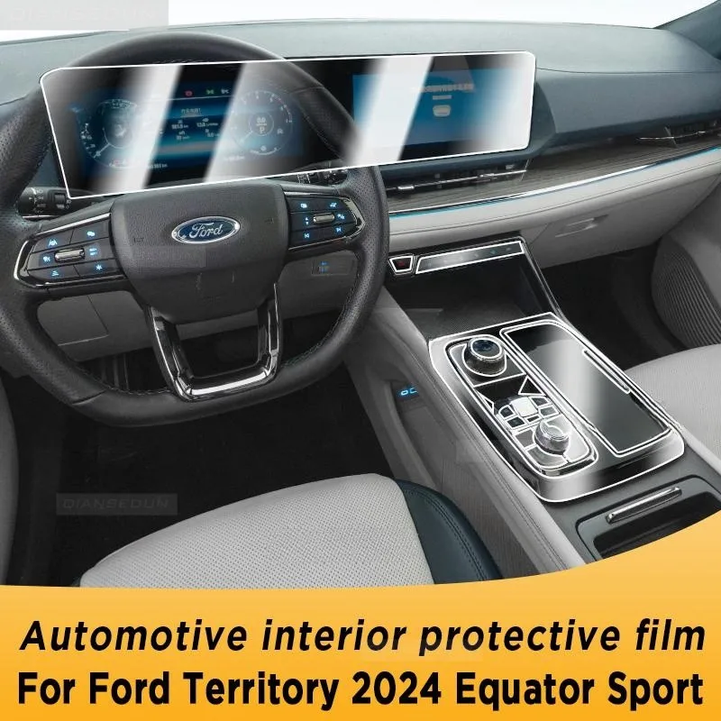 

For Ford TERRITORY 2024 Equator Sport Gearbox Panel Navigation Screen Automotive Interior TPU Protective Film Anti-Scratch