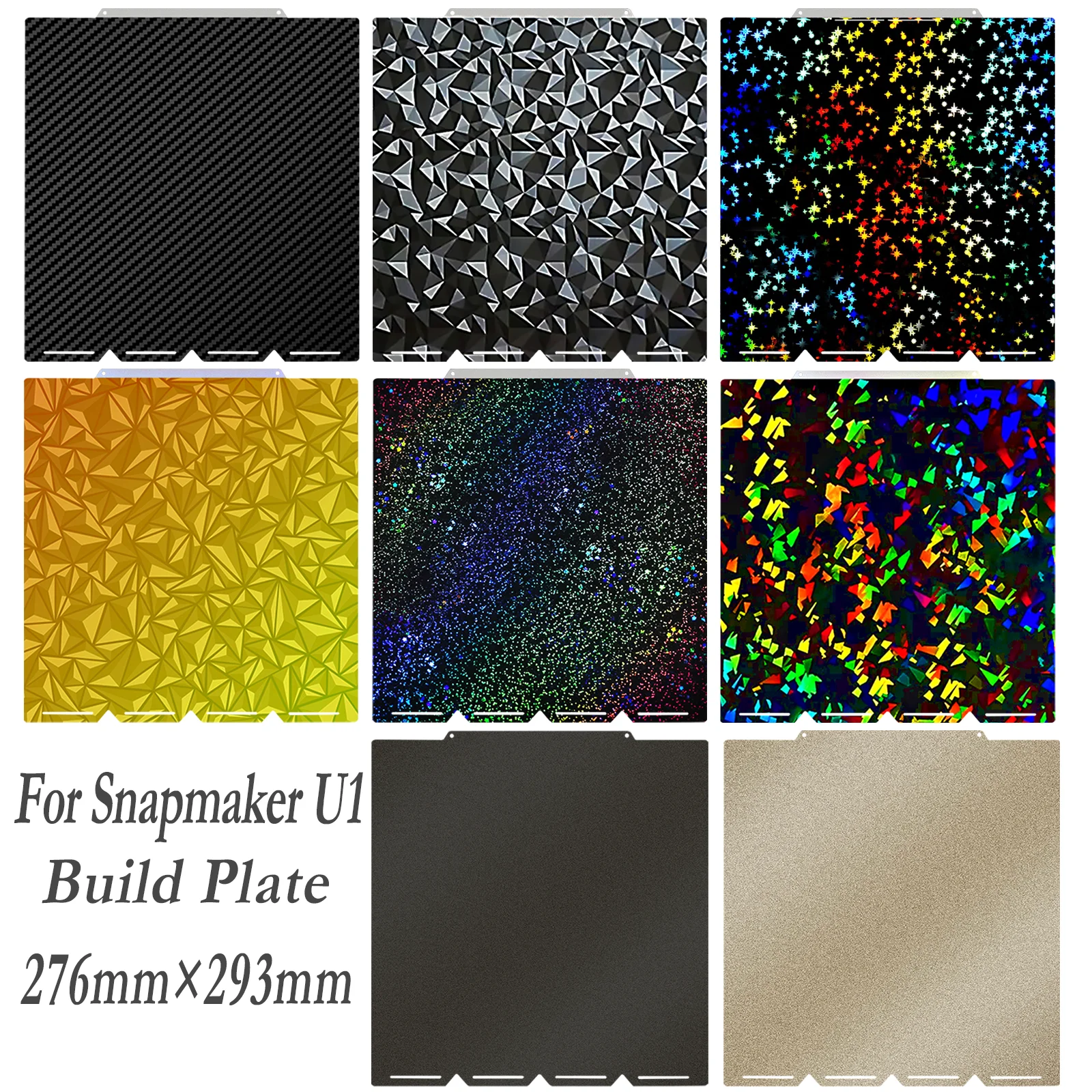 

Build Plate For Snapmaker U1 Double Sided Printing High adhesion For Snapmaker U1 Heat Bed Build Plate 3D Printing Parts