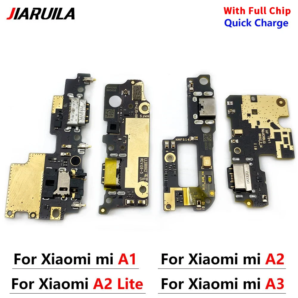 NEW For Xiaomi Redmi 6 Pro / Mi A2 Lite A1 5X A2 6X A3 CC9e USB Charger Connector Charging Port Microphone Flex Cable Parts