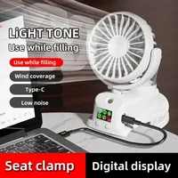 Portable Misting Fan with 360° Rotation - USB Rechargeable, Clip-On Desktop Humidifier Fan for Office, Travel & Outdoors