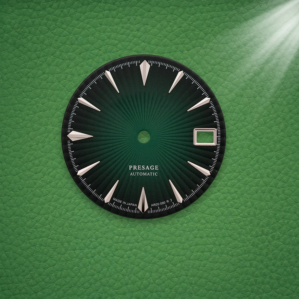 S Logo 28.5mm NH35 Cocktail Green Gradient Dial Suitable For NH35 NH36 Movement No Luminous Watch Modification Accessories view 5