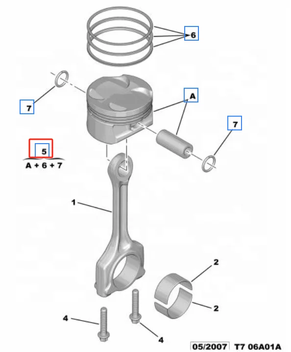 Auto Engine Parts Piston Kit with Ring STD 025 050 11257566478 7566478 0628T6 for BM W N12 N12B14A Mini R56 Clubman R55