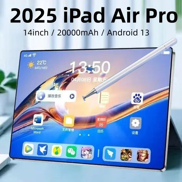 New Global Version Tablet Android IPad Air Pro 14 Inch HD Snapdragon 870 Tablet PC 5G Dual SIM Card or Wifi Google Play Tablets