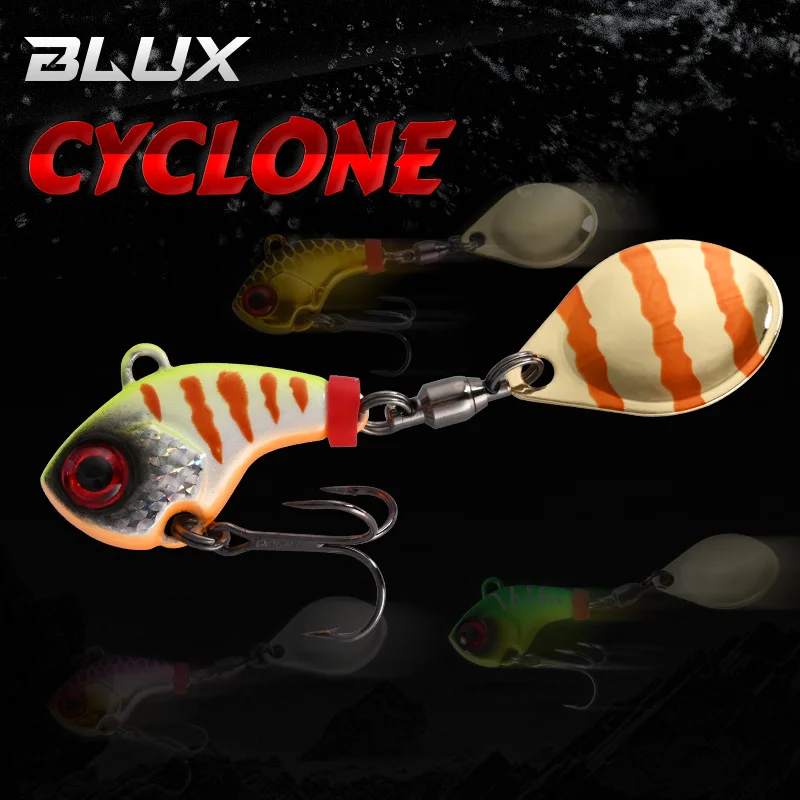 BLUX CYCLONE Tail Spinner Metal Vib – Señuelo casting para lubina - imagen 4