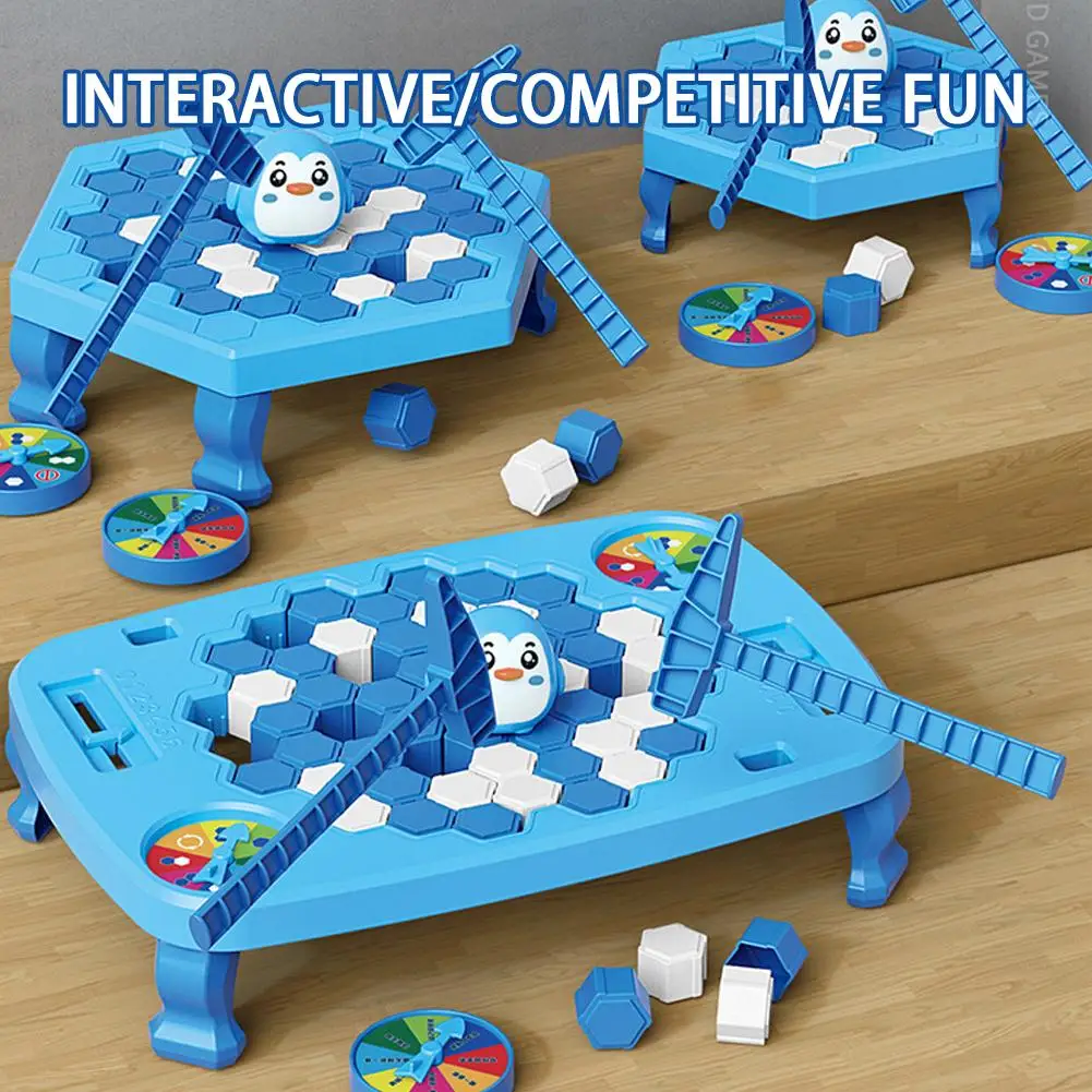 Save Penguin On Ice Game Mini Size Penguin Trap Break Ice Activate Family Party Ice Breaking Game Puzzle Table Knock Block Toys