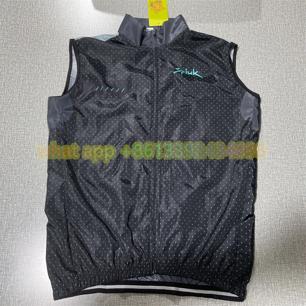 Spiukful summer vest top lightweight windproof cycling gilet men cycling windbreak vest MTB Sleeveless Multifunction wind vest
