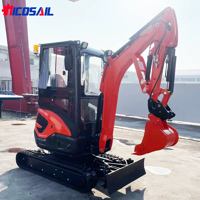 

Factory Price Micro Bagger Diesel Engine 2.5 Ton Mini Crawler Hydraulic Excavator Small Crawler Digger Mini Excavator With Parts