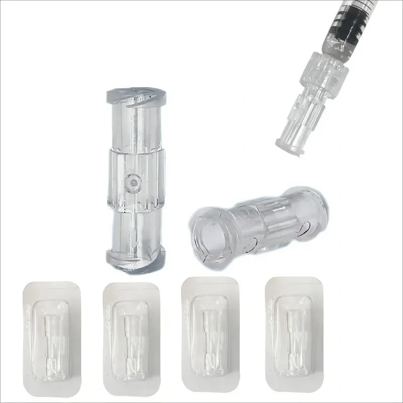 Double Thread Luer Syringe Connector Female to Female Coupler Pneumatic Parts Individually Package Sterile Drug Guide Device