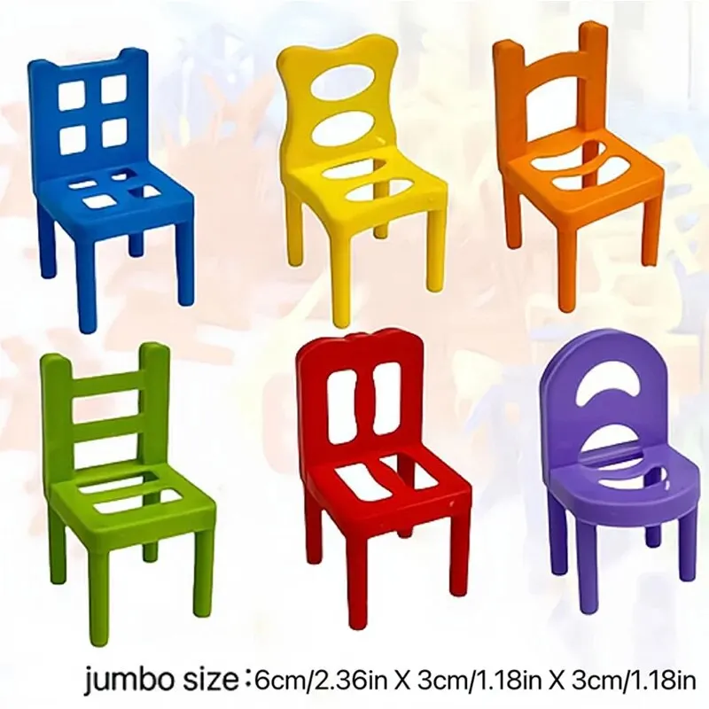 Stacking Chairs, Educational Toys, Building Blocks Stacking Chairs, Parent-Child Gathering Interactive Stress Reduction Toys