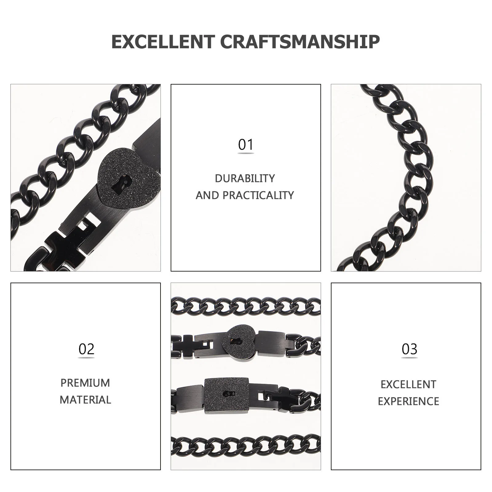 

Concentric Bracelet Matching Couples Bracelets for Love Heart Locked Armreif Stainless Steel Lovers