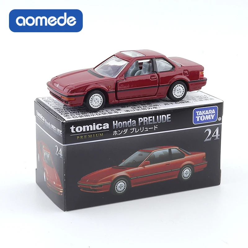 TAKARA TOMY TOMICA Premium No.24 Honda Prelude Metal Alloy Diecast Car Model Boys Toy Gift Christmas