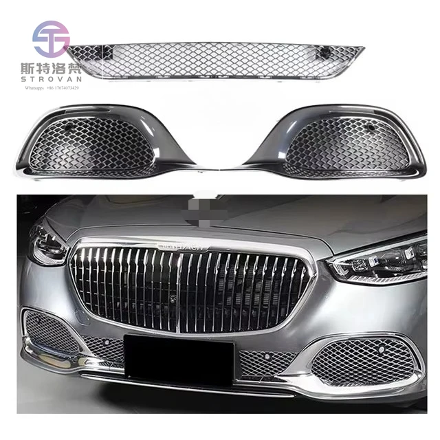 

For Mercedes Benz Exterior Upgrade Front Grille Modified With Chrome Plated Decorative Parts