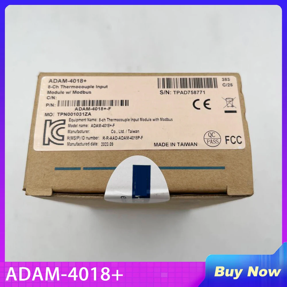 For Advantech 8-channel Analog Thermocouple Temperature Acquisition Module ADAM-4018+