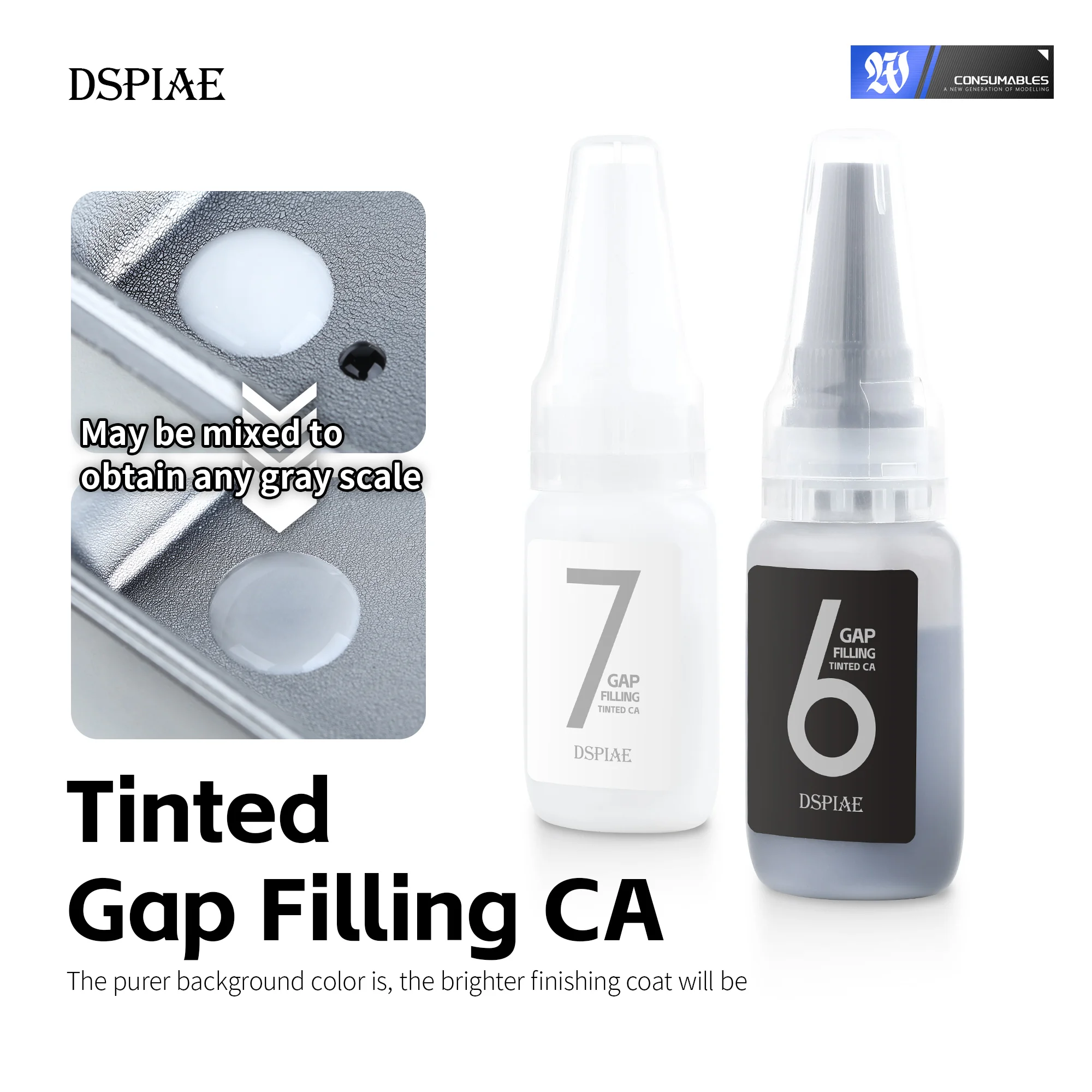 【DSPIAE BP-01 BP-02 PRO】Juego de acelerador de llenado de espacio para fabricación de modelos endurecimiento rápido fácil lijado Hobby herramienta de reparación artesanal DIY