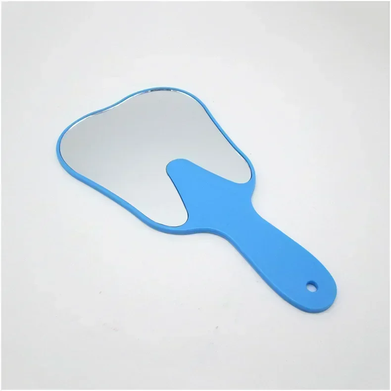 Handle Dental Mirror Tooth Shaped Makeup Mirror Mouth Examination Mirrors High Definition Oral Care Inspection Tools Accessories