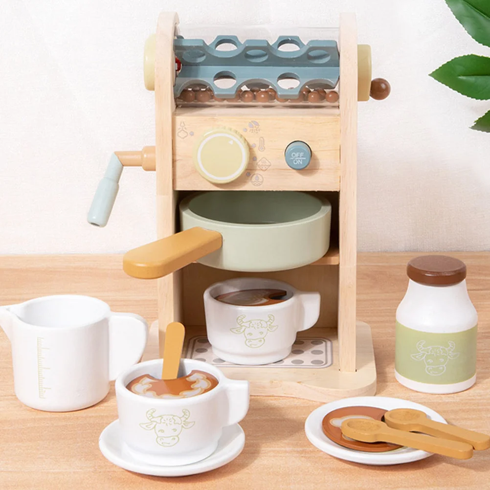 

Coffee Maker Toy Pretend Play Kitchen Appliances Tiny Machine Role Simulation Mini