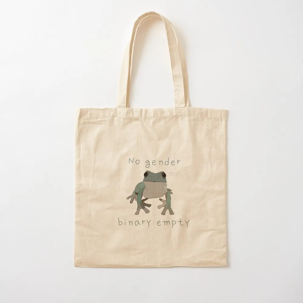 No Gender Binary Empty Frog Tote Bag Women's bags great bag bags woman 2025