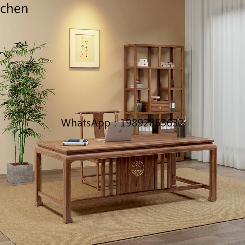 ZML Escritorio de madera maciza Escritorio para el hogar Escritorio moderno y sencillo para caligrafía y pintura