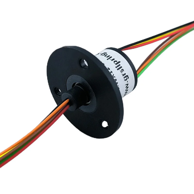 WX12-6 small cap type slip ring  OD 22mm 6-way circuit 2A current electric rotary slip ring Induction cooker miniature slip ring