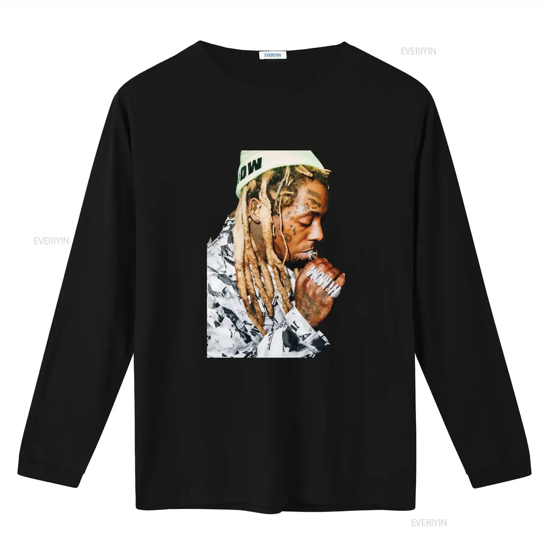 Lil Wayne T Shirt Poster Hip Hop Style Street Fashion Unique Design vintage Washed homme designer clothes Slightly fashion