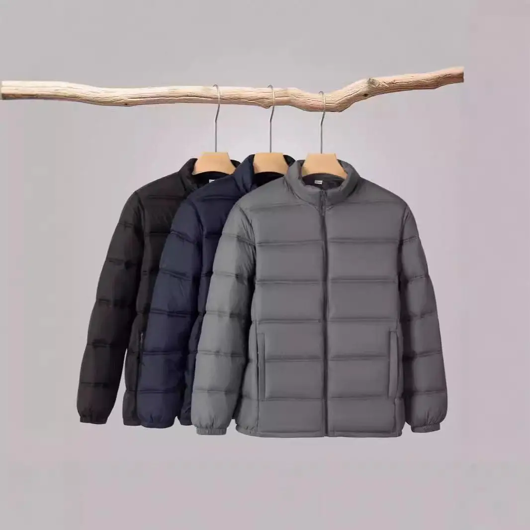 

Thickened Cotton Jacket Stand Collar Warmth Middle-aged And Elderly Youth Dad Clothes Business Gentleman Style Long Zipper