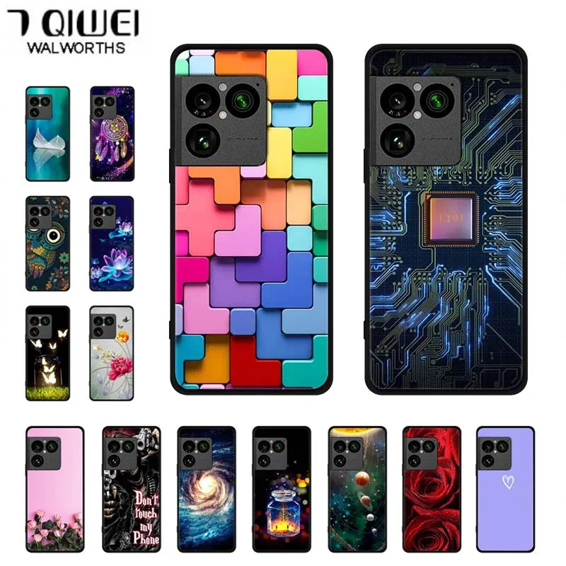 Capa Macia para Sony Xperia 1 VIII com Protetor de Lente de Câmera, Capas de Silicone para Telefone Sony Xperia 1 VIII 5G 6.5" Capa Traseira