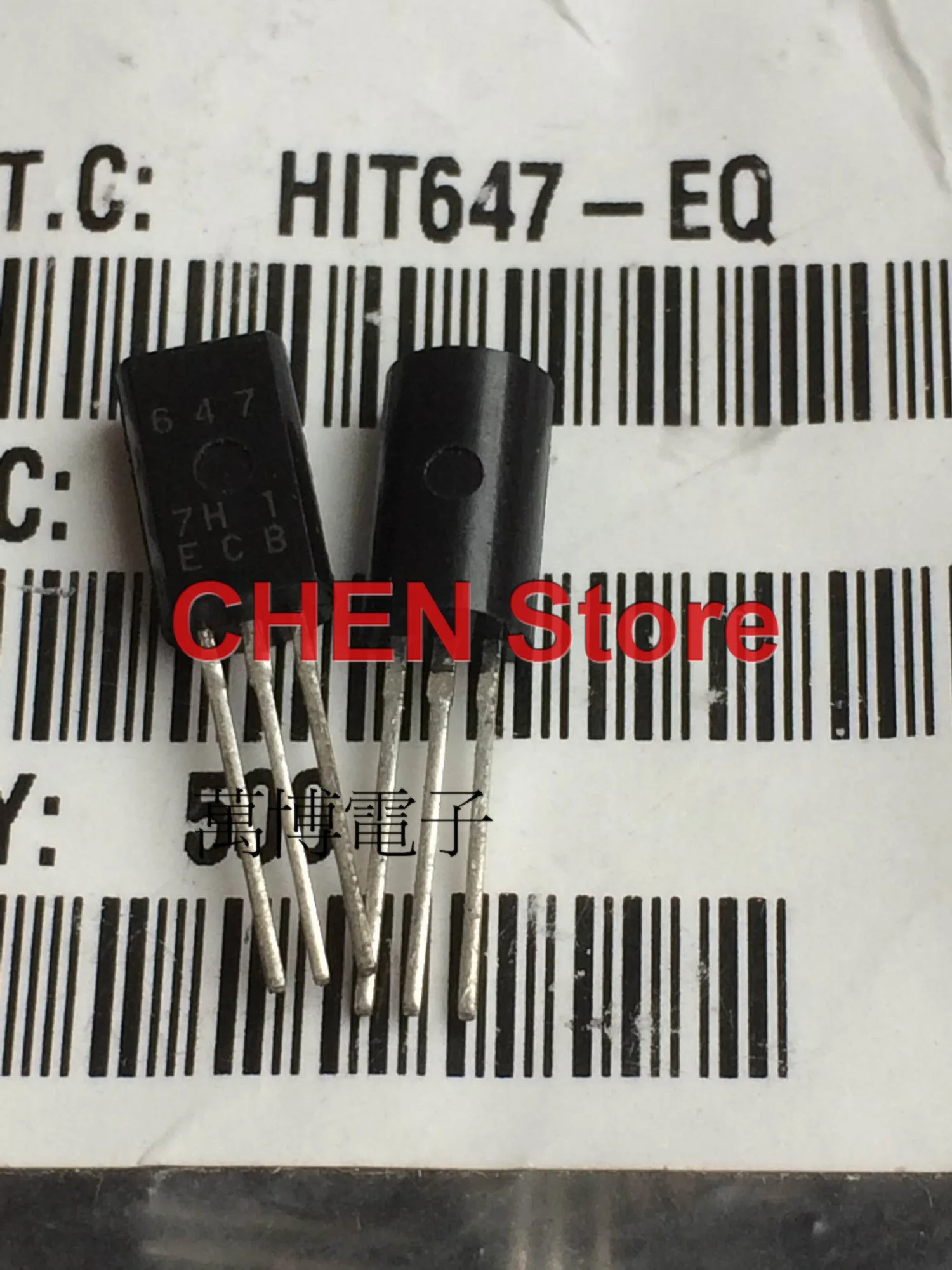 

10pcs HIT RENESAS 2SB647 to-92L Transistor B647 Audio Power Amplifier Triode HIT647 2SB647D B647D