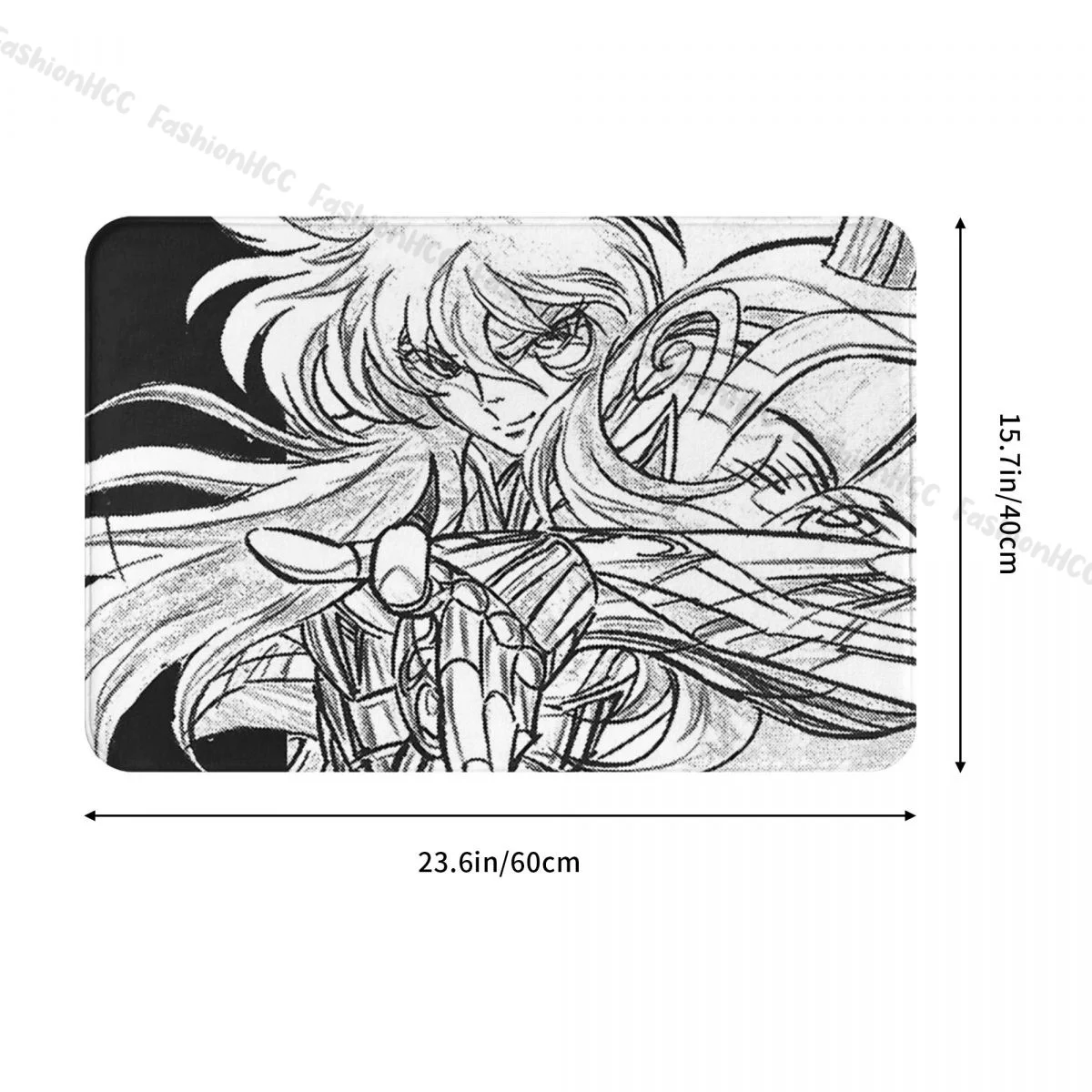 Saint Seiya Bath Non-Slip Carpet Milo No Scorpio Flannel Mat Welcome Doormat Floor Decor Rug