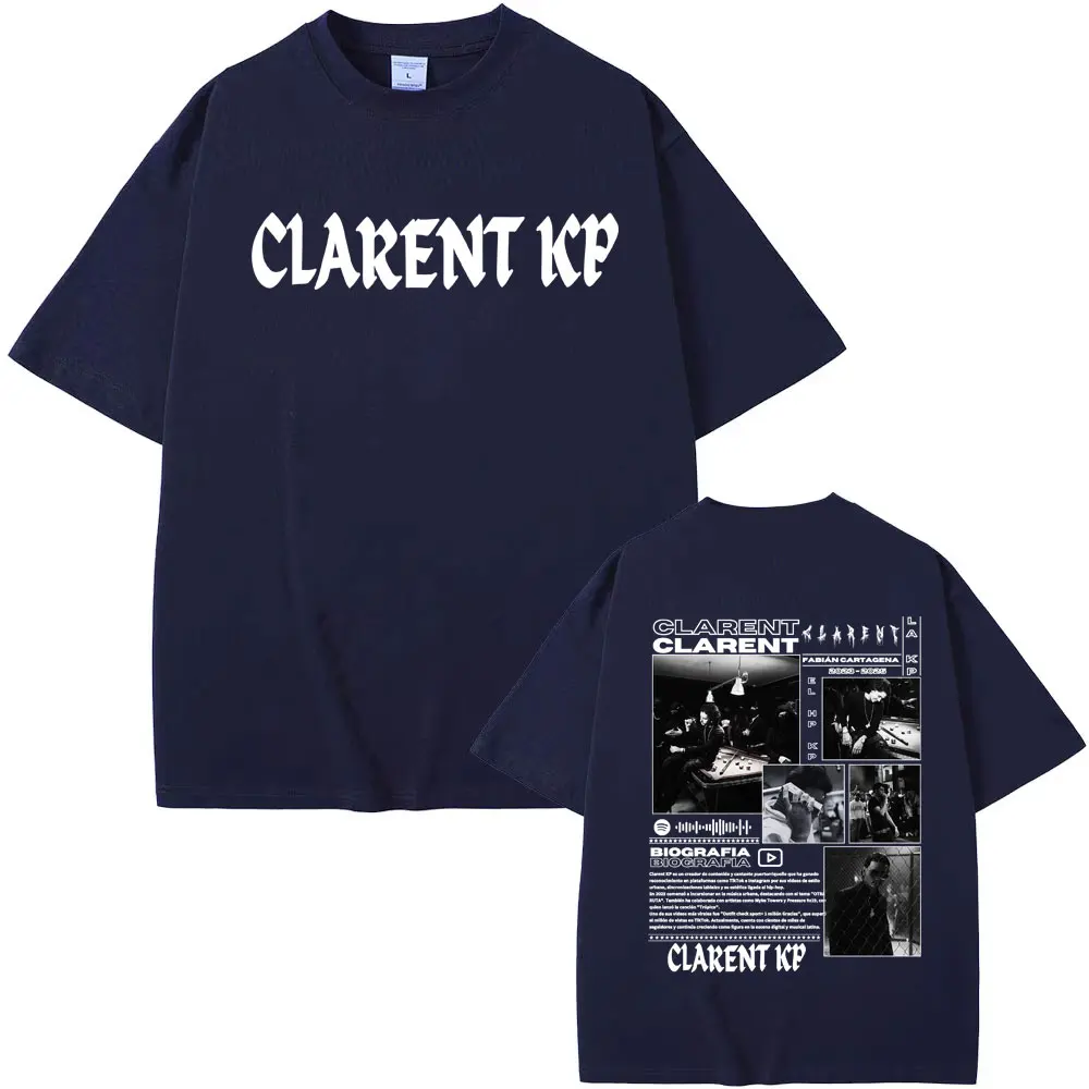 Rapper Clarent Kp Album Tour 2026 Cover T Shirts Men's Clothing Harajuku Vintage Classic T-shirts Oversized Short Sleeve T-shirt