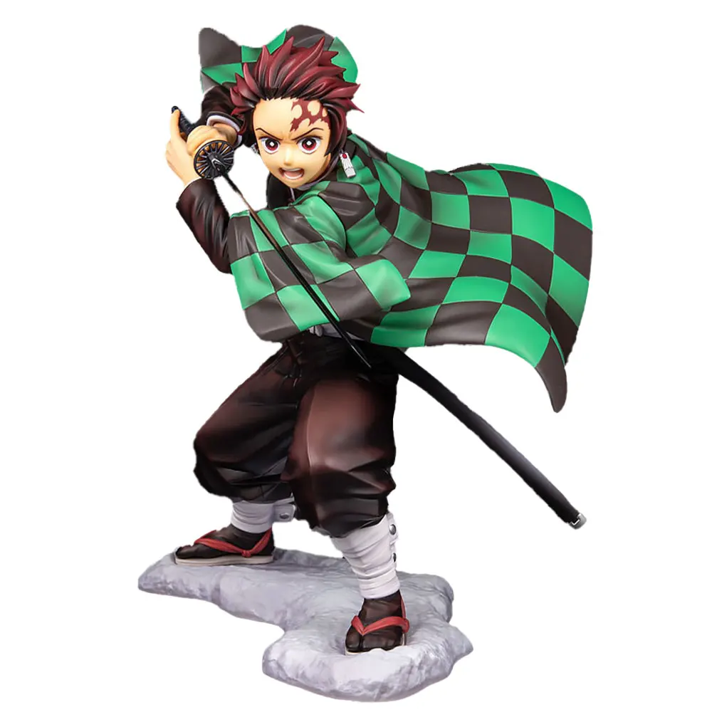 19CM Anime Demon Slayer Figure Zouma Monzekoro Holding Sword Anime Model Toy Gift Collection Decoration Ornament PVC