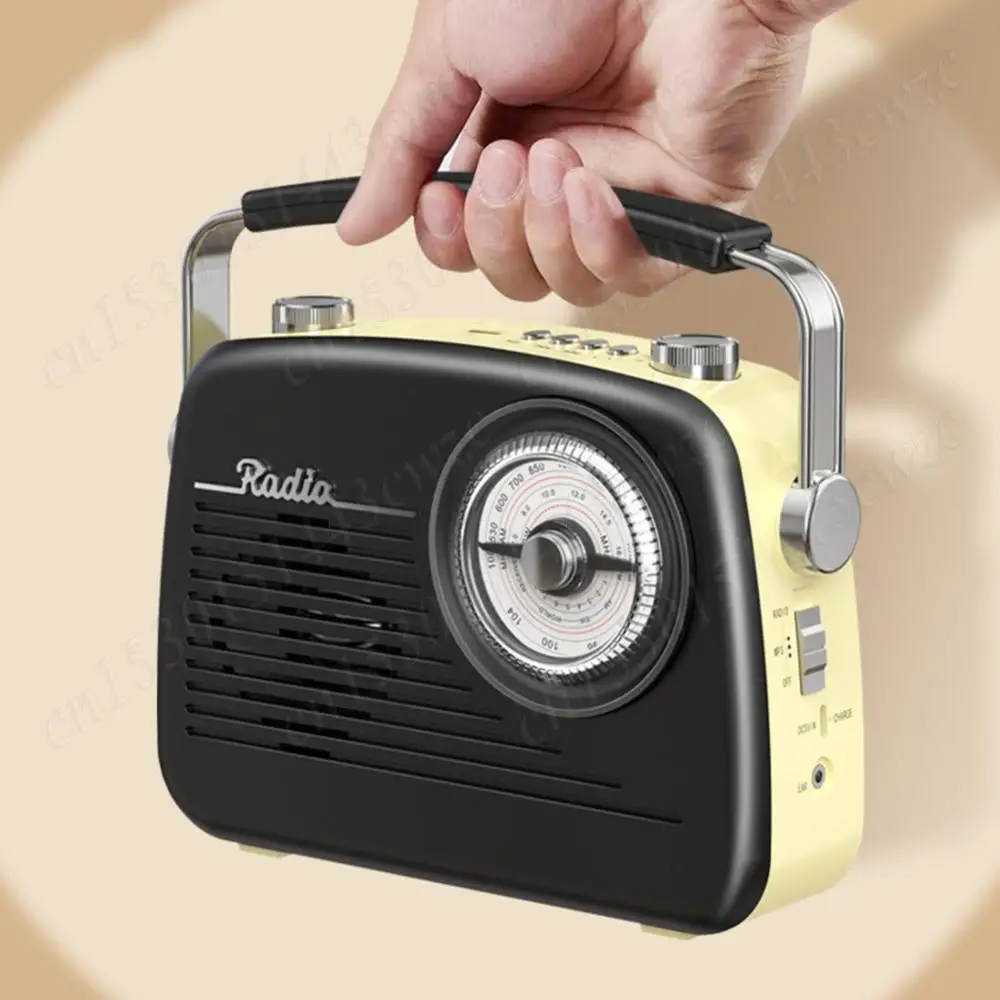 

Vintage Radio Support TF Card Retro Radio with BT Speaker Gifts for Seniors Elderly