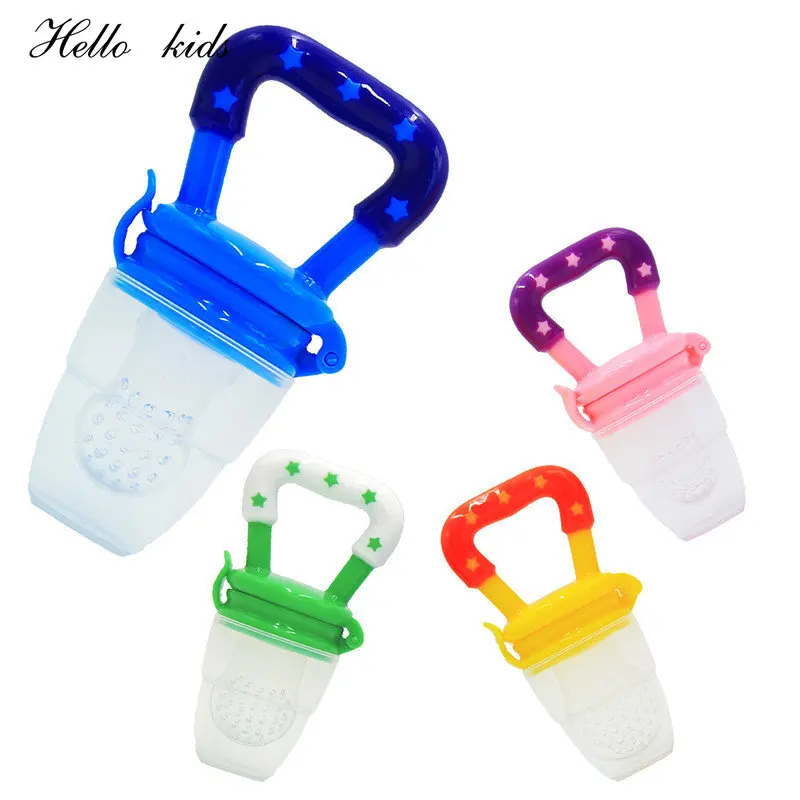 1Pcs Fresh Food Nibbler Baby Pacifiers Feeder Kids Fruit Feeder Nipples Feeding Safe Baby Supplies Nipple Teat Pacifier Bottles