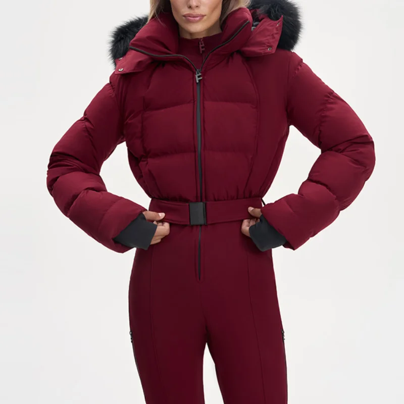 بدلة ثلج دافئة للسيدات لخريف وشتاء 2025 بأكمام مع شرابة مزخرفة أنيقة وسترة سميكة ملابس عصرية جديدة للسيدات في الشارع