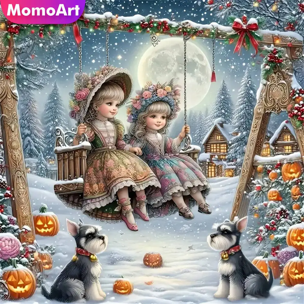 Momoart Bär Diamant Mosaik Tier voller Runde Diamant Malerei Mond Stickerei neue Ankunft handgemachte Hobby