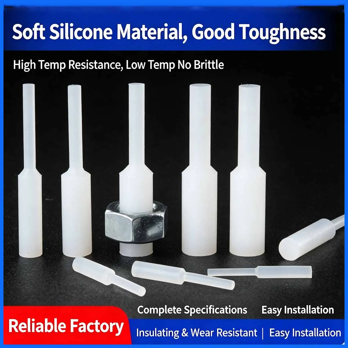 Silicone Pull Plug Oxidized Spray Paint Powder Electroplating High-Temperature Resistant Hand Sealing Plug