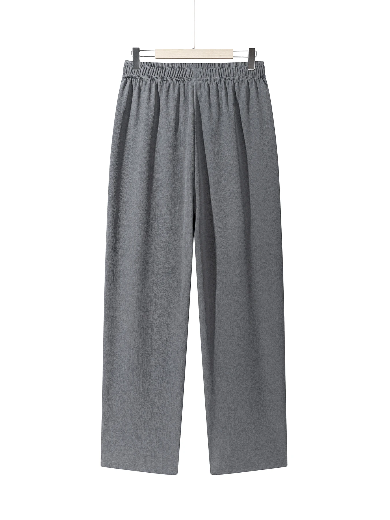 Männer Leichte Hosen Casual Einfarbig Jogginghose Gerade Kordelzug Atmungsaktive Baggy Loos Hosen Streetwear Hosen Männer – Detail 5