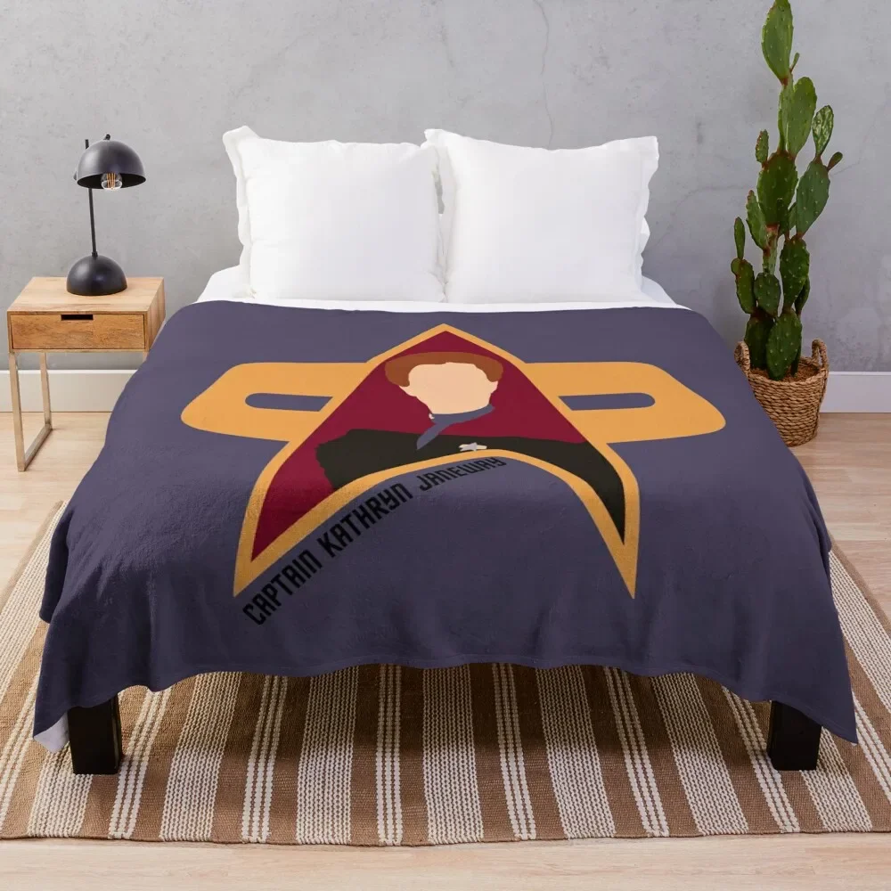 

Captain Kathryn Janeway - Star Trek, Voyager Throw Blanket Soft Warm Blanket Gift for Grandparents